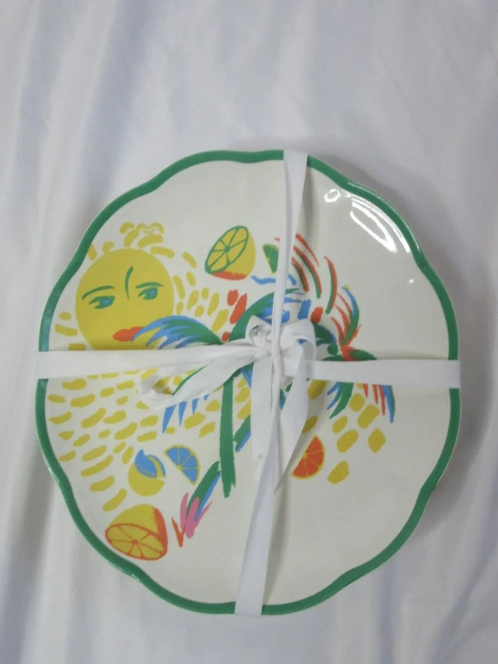 Roller Rabbit 4 Piece Vacation Melamine Salad Plate Set 9